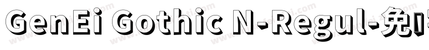 GenEi Gothic N-Regul字体转换
